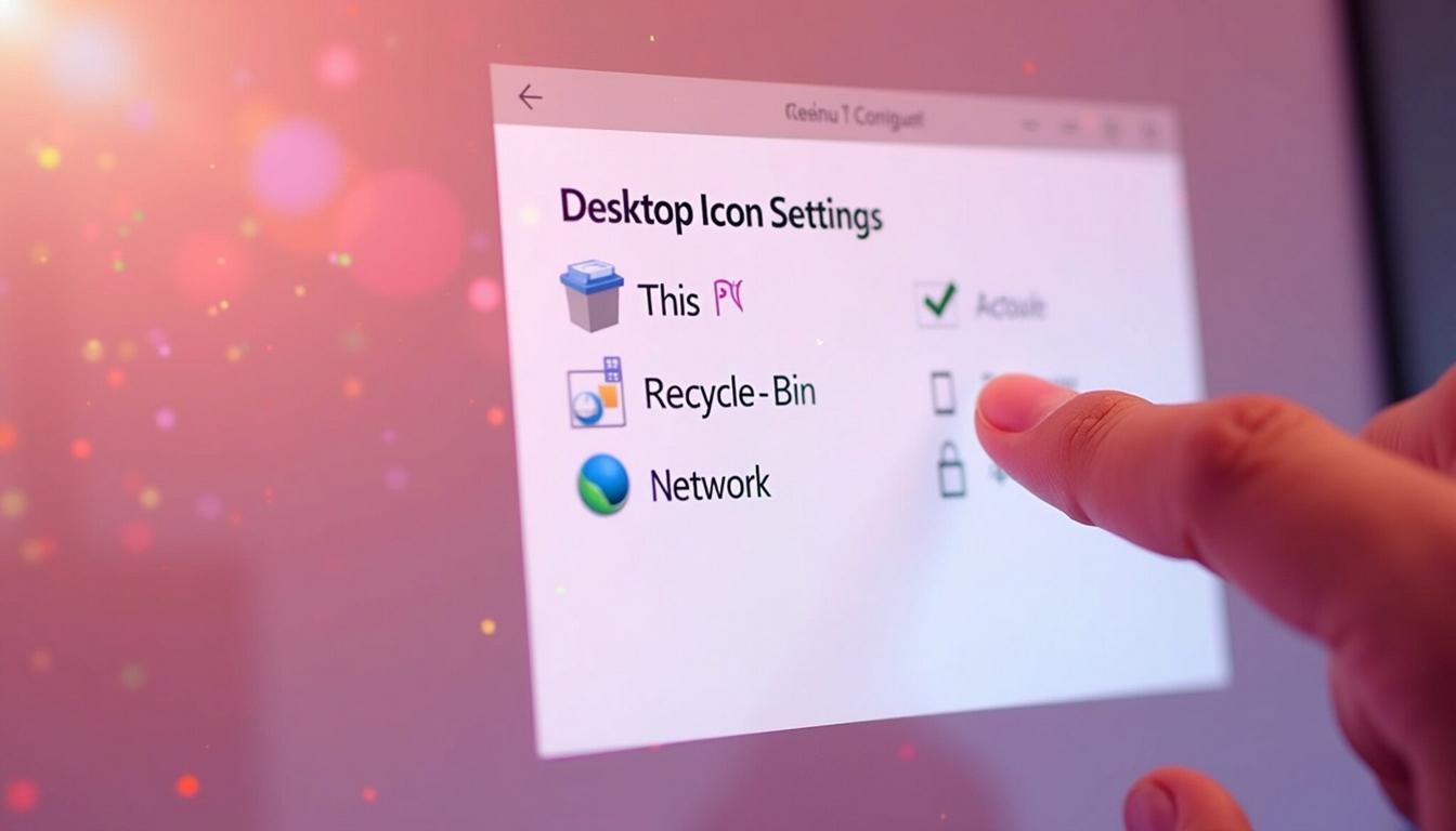 Gestiona los iconos del sistema