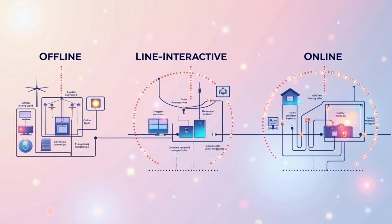 Tipos de SAI: Offline, Online, Line-Interactive