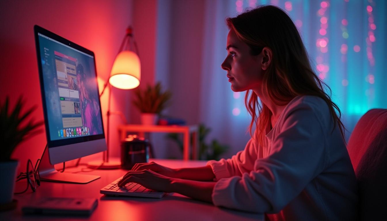 Mejorando la productividad al reducir la luz azul
